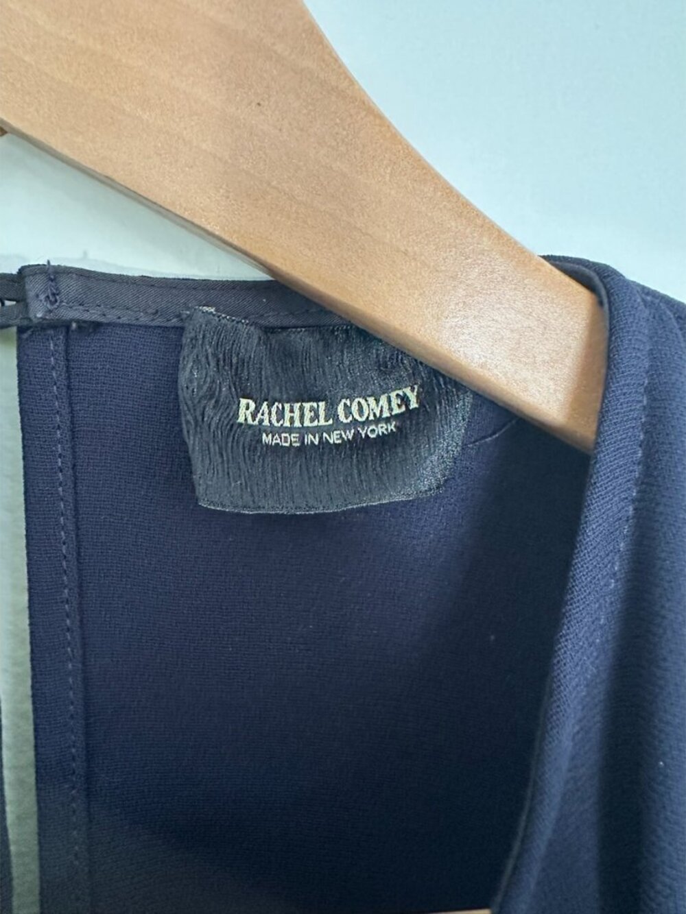 Rachel Comey Navy Draped Sleeveless Top Sz 8 - Picture 5 of 7